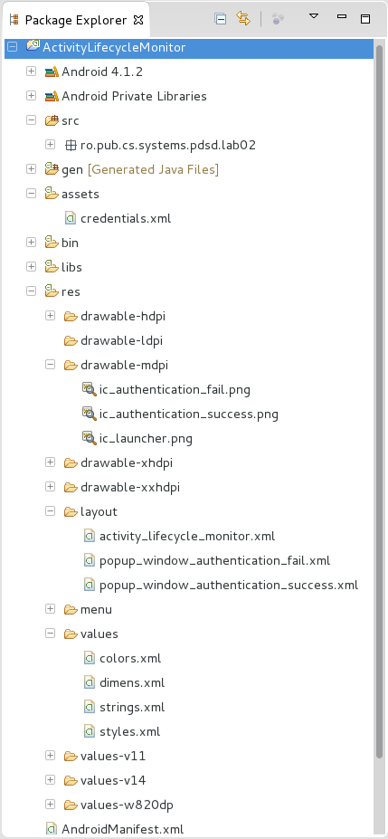 laboratoare:laborator02:eclipse_package_explorer.png